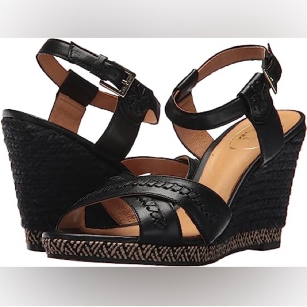 JACK ROGERS Abbey Woven Wedge Sandals Heels Beach Summer Vacation Women's Size 8